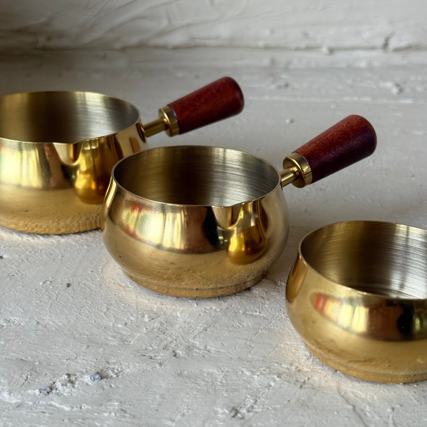 Como Çelik 3 Boy Mini Sosluk Ahşap Tutmalı 180 ml, 120 ml, 60 ml Gold KOD:5409-11-10