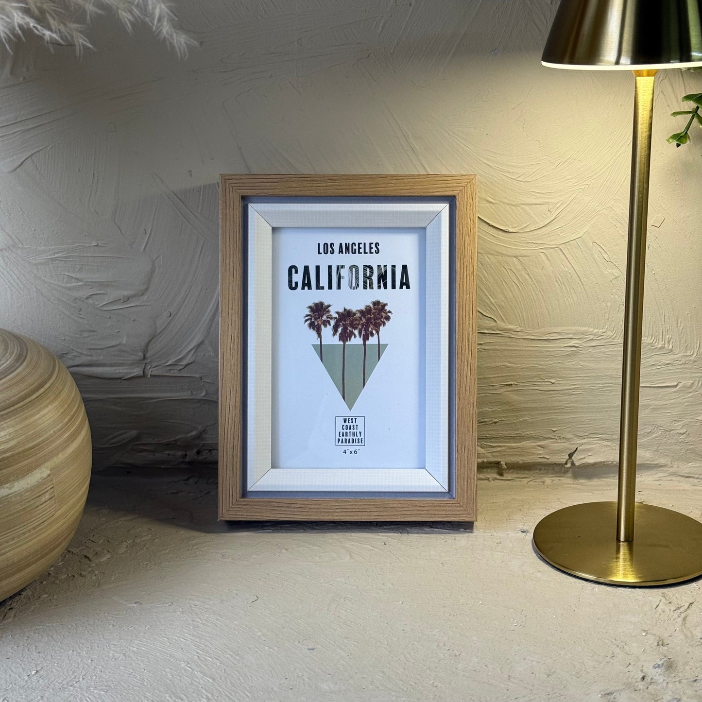 California Ahşap Çerçeve 20x15 cm