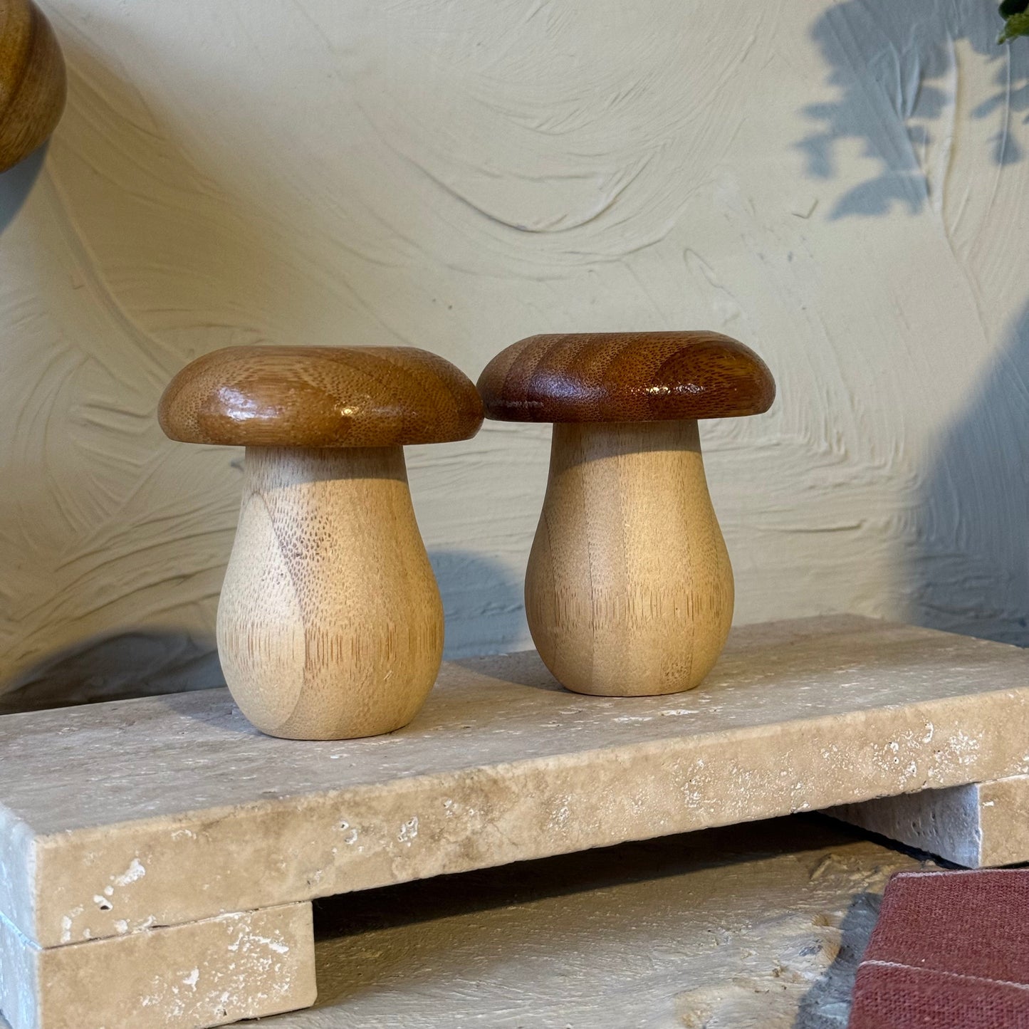 Bambu Mantar Model Tuzluk Biberlik Seti KOD:408-8