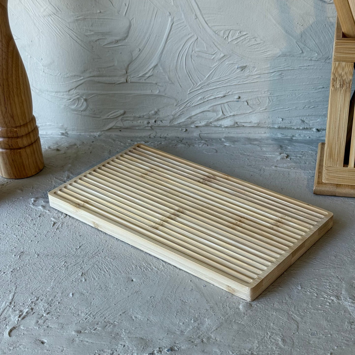 SVR Bambu Dalgalı Dikdörtgen Sunumluk 25x14 cm KOD:94758