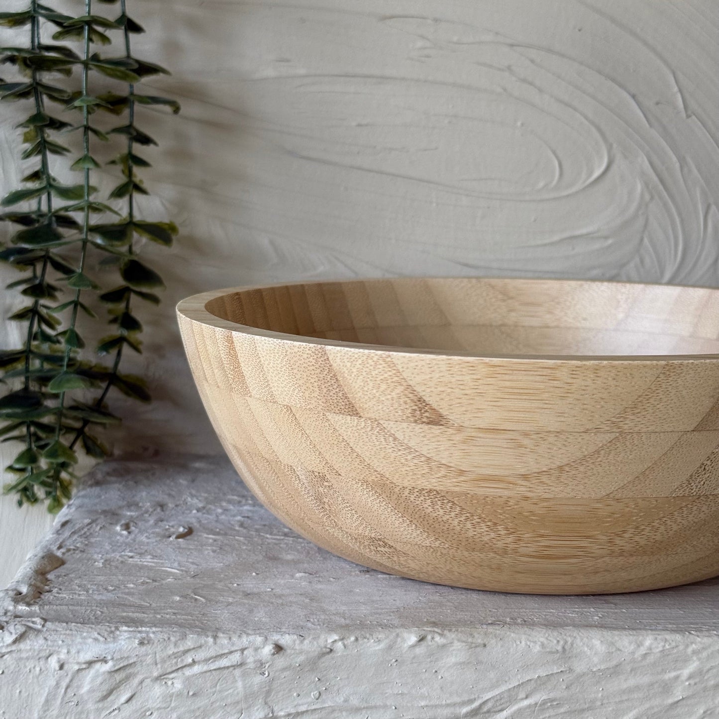 Bambu Büyük Boy Salata Kasesi Karıştırma Kabı  25 cm KOD:41211