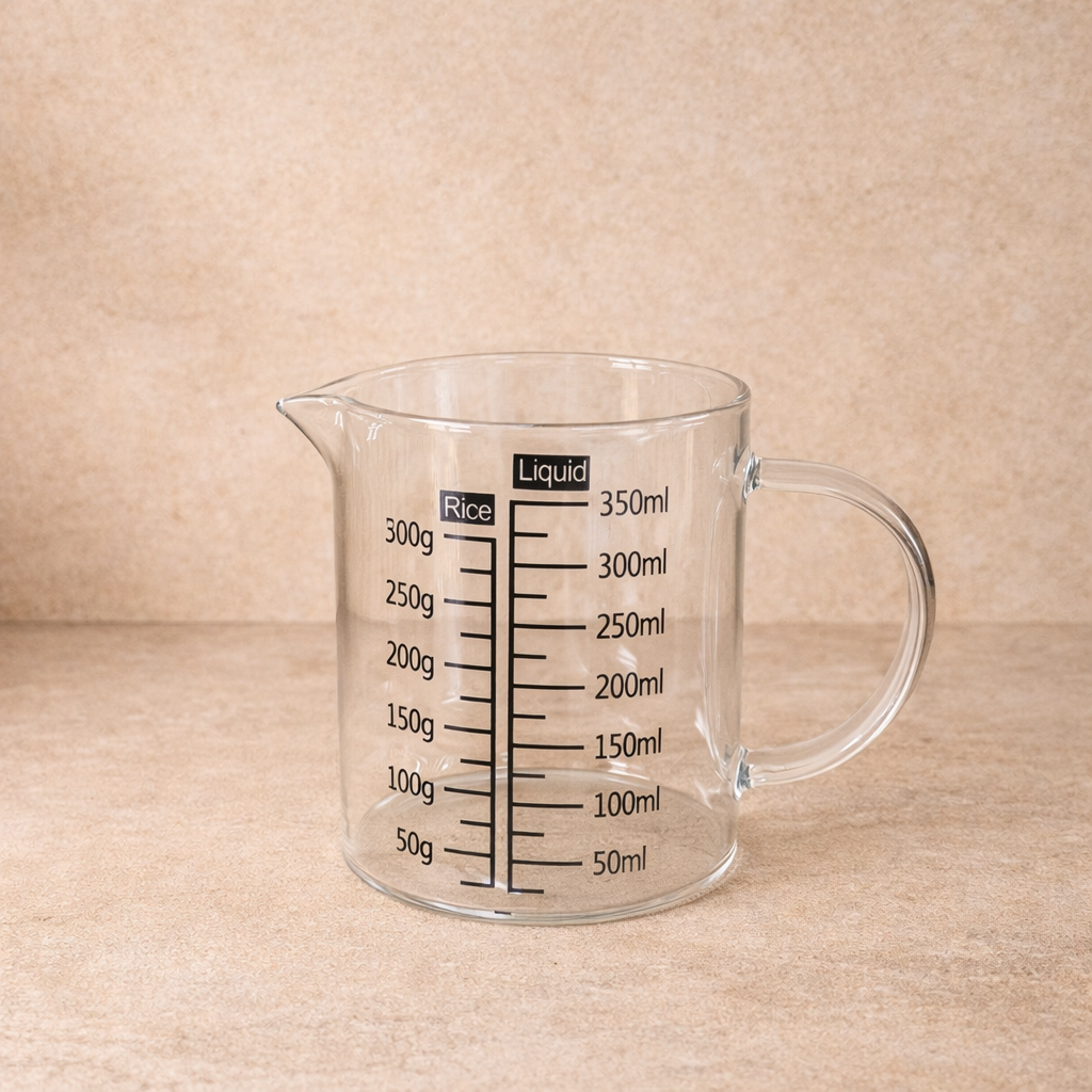 Tully Borosilikat Cam Ölçü Bardağı 350 ml KOD:123