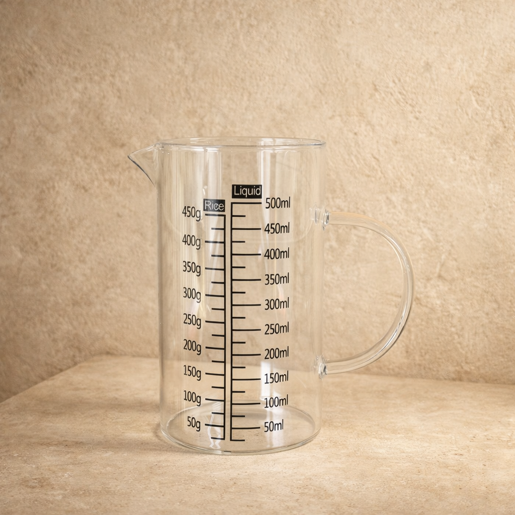 Tully Borosilikat Cam Ölçü Bardağı 500 ml KOD:124