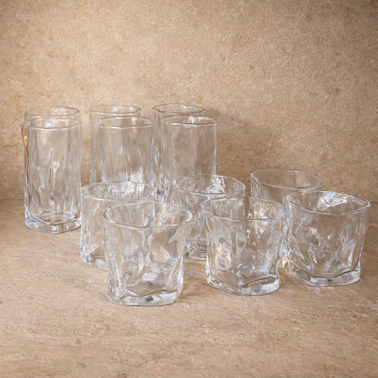 ZBERN 12 Adet Meşrubat Bardak Set 280 ml 240 ml