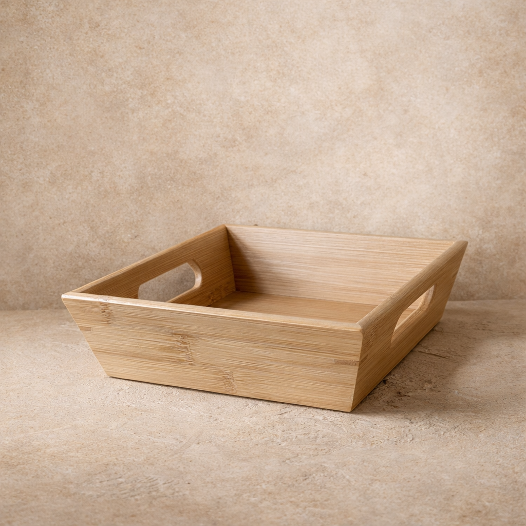 Saverlly Bambu Kare Ekmeklik 19x19 cm  KOD:93876