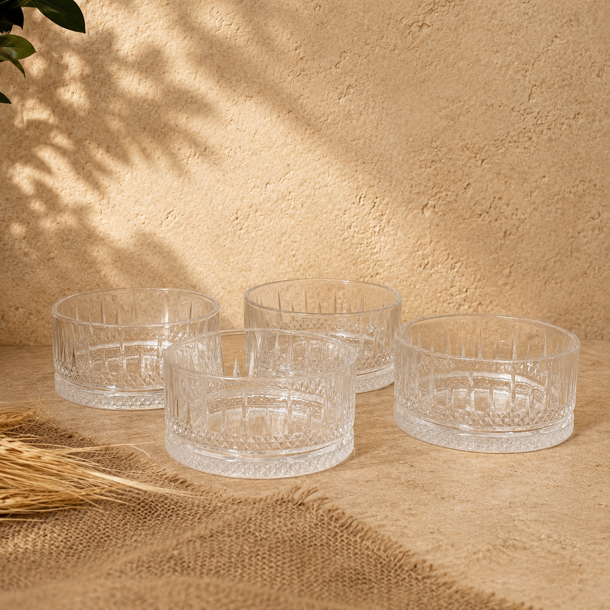 Lisboa Kristal Kase Set 4 Adet 460 ml KOD:14771
