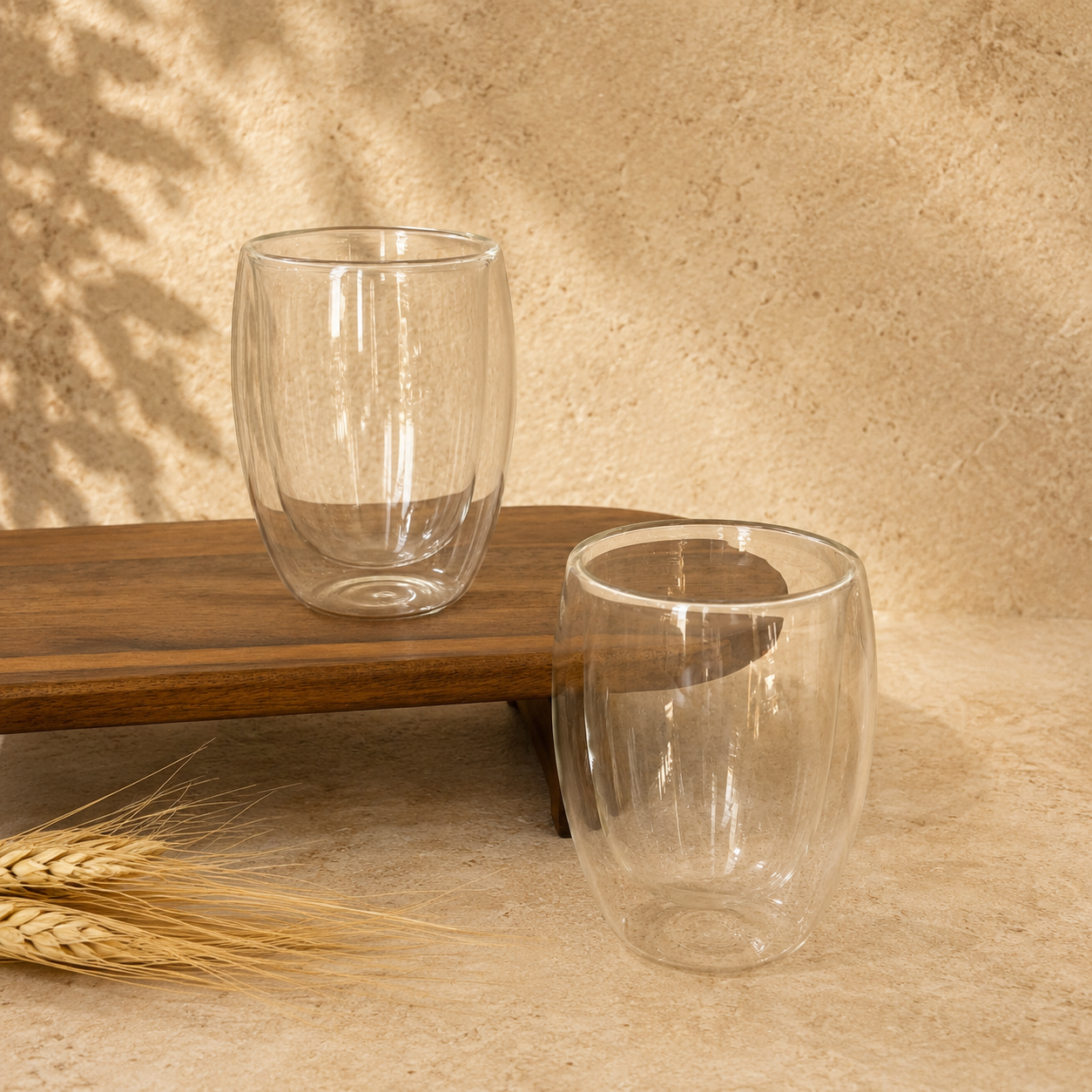 Pero Double Wall Borosilikat Çift Cidarlı İkili Kupa Seti 350 ml KOD:15180