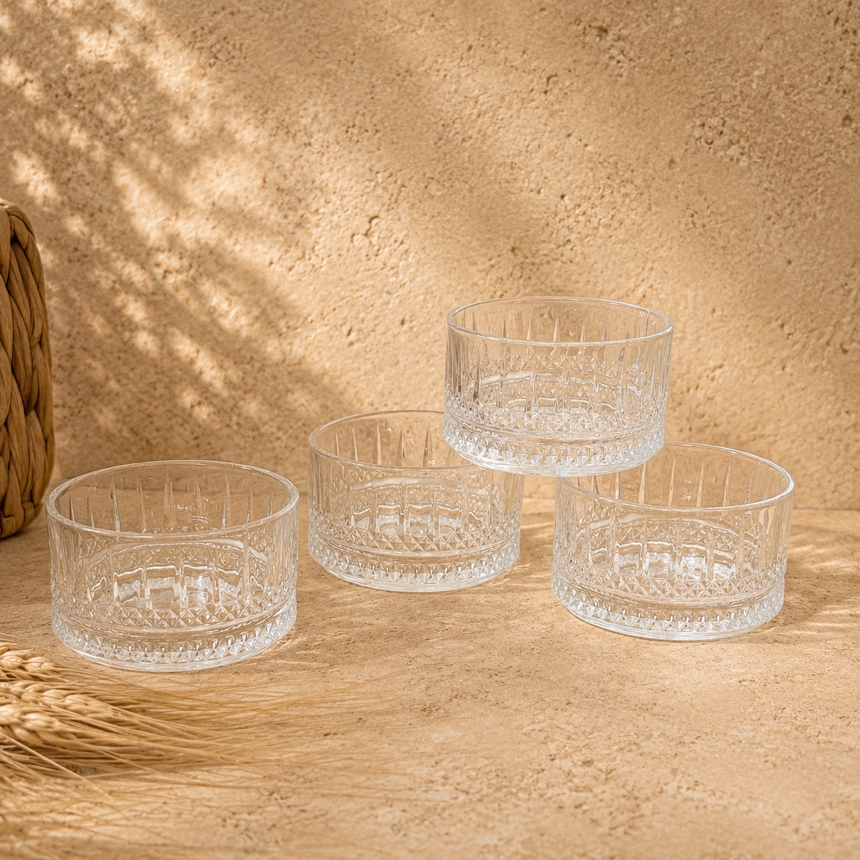 Lisboa Kristal Kase Set 4 Adet 220 ml KOD:14773