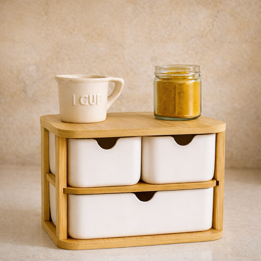 Decorev Bambu Standlı Organizer KOD:6711