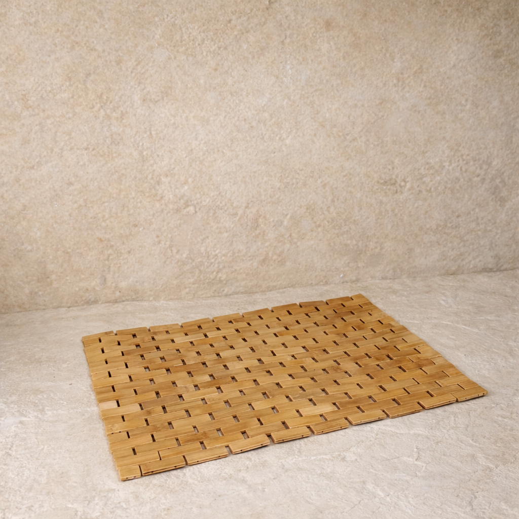 Bambu Banyo Matı Paspası 61x40 cm  KOD:30425