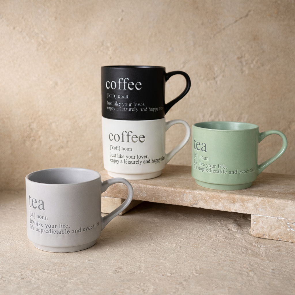 Tea-Coffee Porselen Kupa Seti 265 ml KOD:17866
