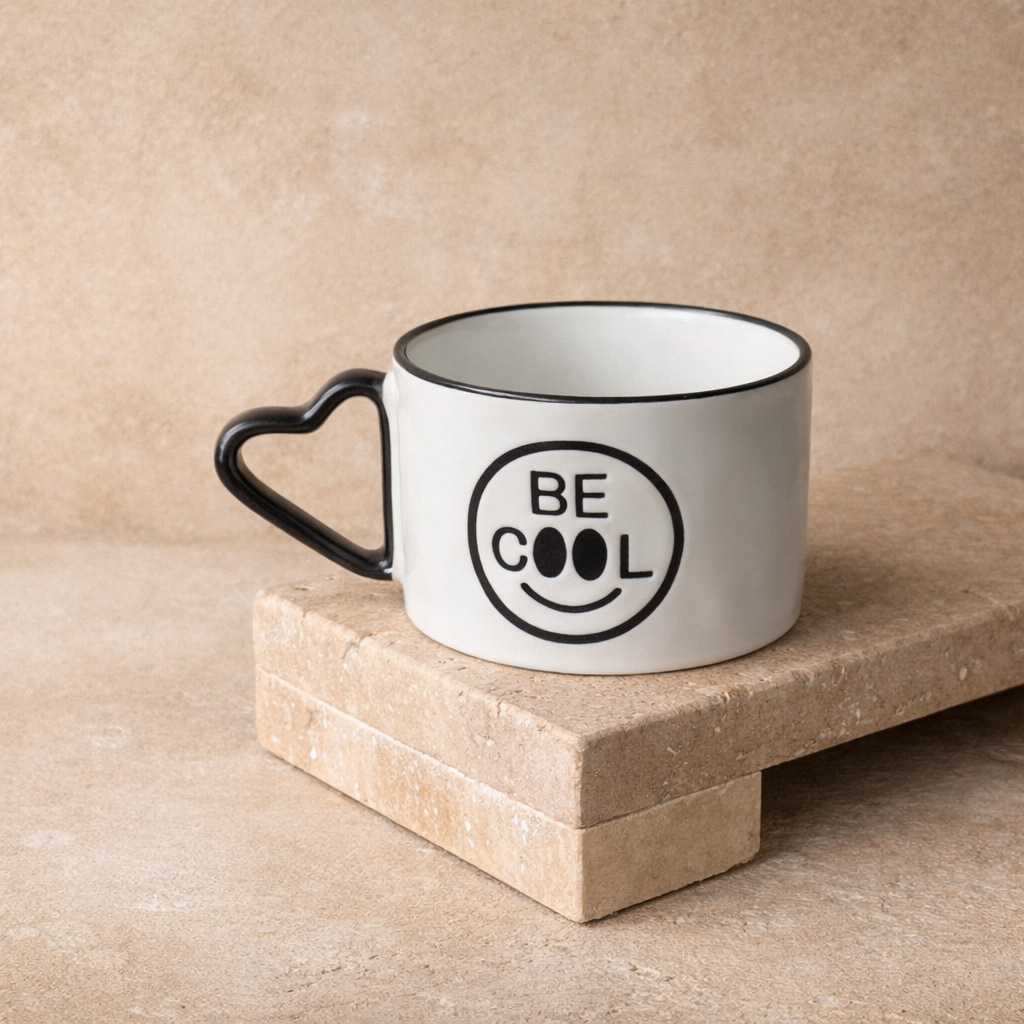 Emoji Be Cool Porselen Kupa 200 ml KOD:17863