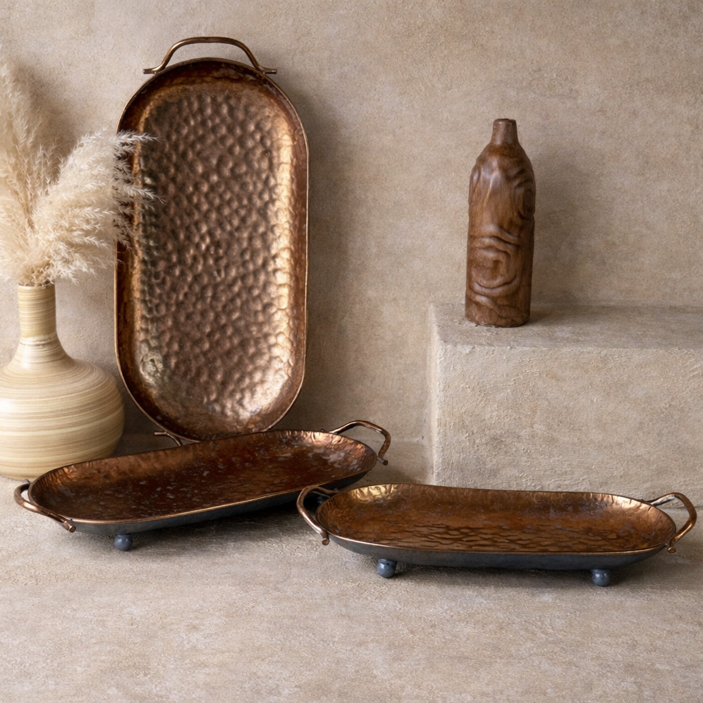 PNL Kulplu Oval Dekoratif Sunumluk KOD:MG68