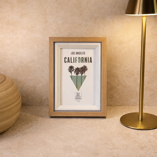California Ahşap Çerçeve 20x15 cm