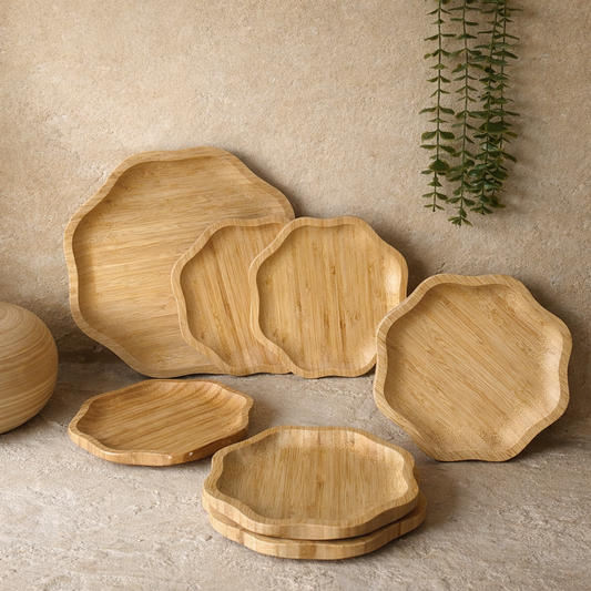 Papatya Model Bambu Servis Seti 7 Parça KOD:176-175