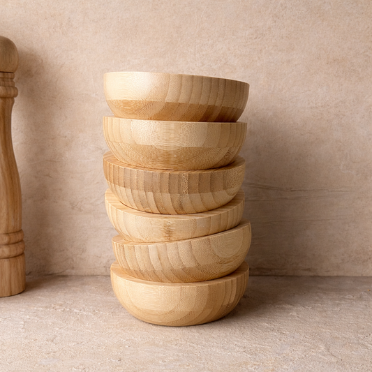 Millany Bambu Derin Çerezlik Kahvaltılık Seti 6 Adet 12,5 cm  KOD:170