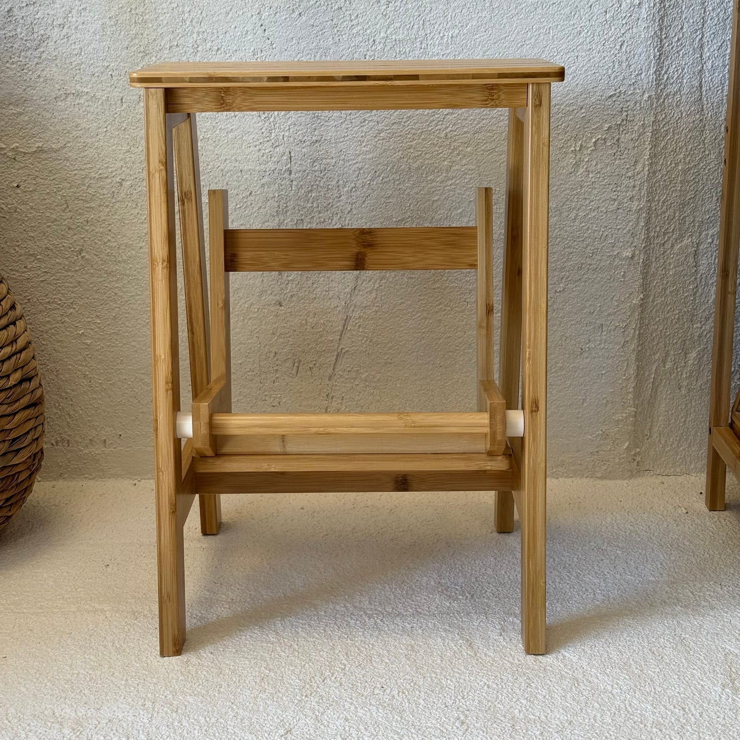 İKAE Bambu Mutfak Banyo Merdiveni (A Kalite) 53x39x48 cm