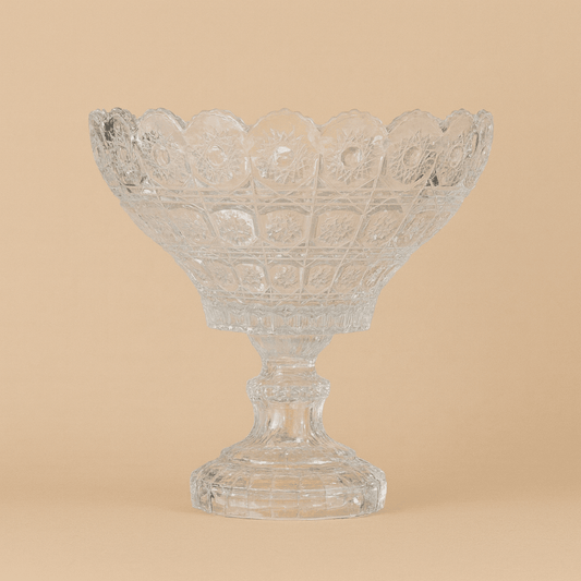 Sakura Ayaklı Kristal Kase Meyvelik 24 cm