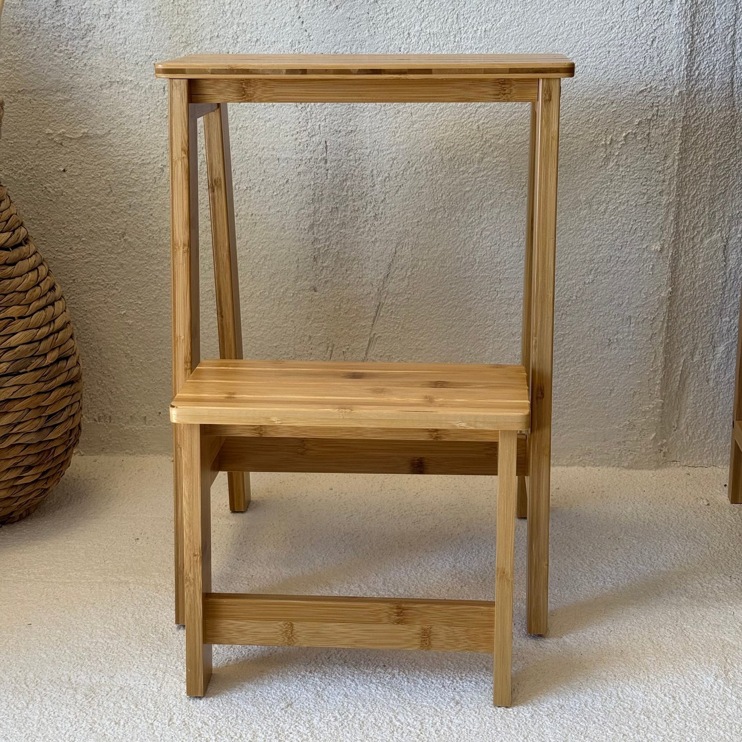 İKAE Bambu Mutfak Banyo Merdiveni (A Kalite) 53x39x48 cm