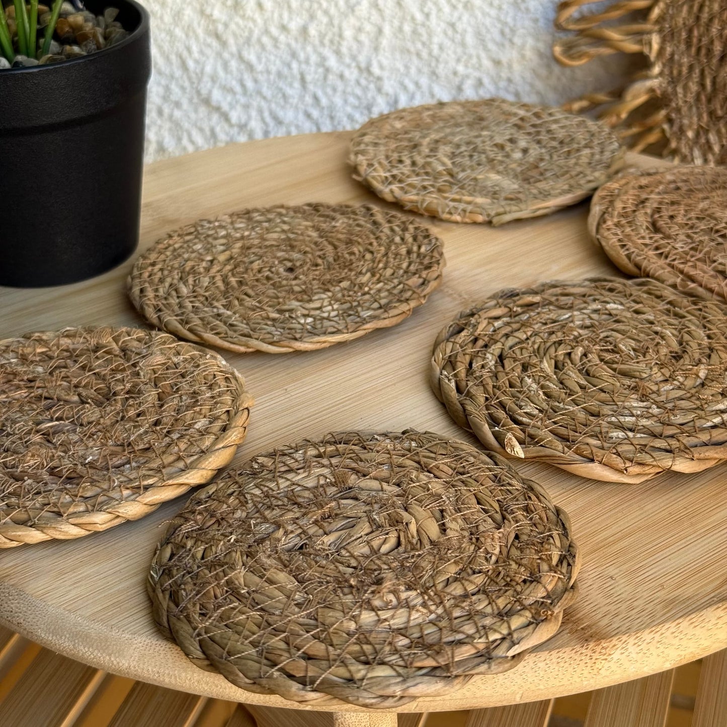 Lora Hasır Bardak Altlığı Set 6 Adet KOD:16401