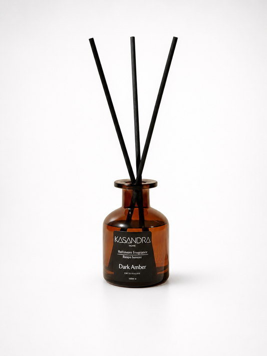 Kasandra Home Dark Amber Çubuklu Banyo Kokusu 150 ML (SİYAH)