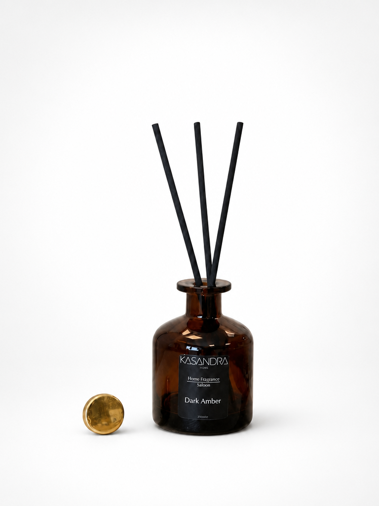 Kasandra Home Dark Amber Çubuklu Oda Kokusu 250 ML (SİYAH)