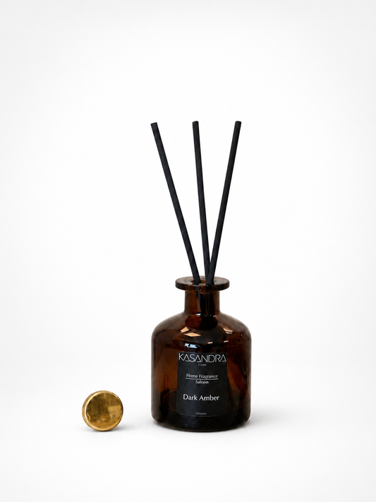 Kasandra Home Dark Amber Çubuklu Oda Kokusu 250 ML (SİYAH)