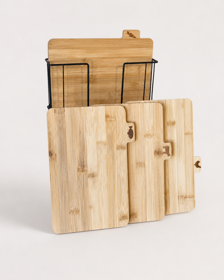 Kully Metal Standlı Bambu Kesme Tahtası KOD:408-27