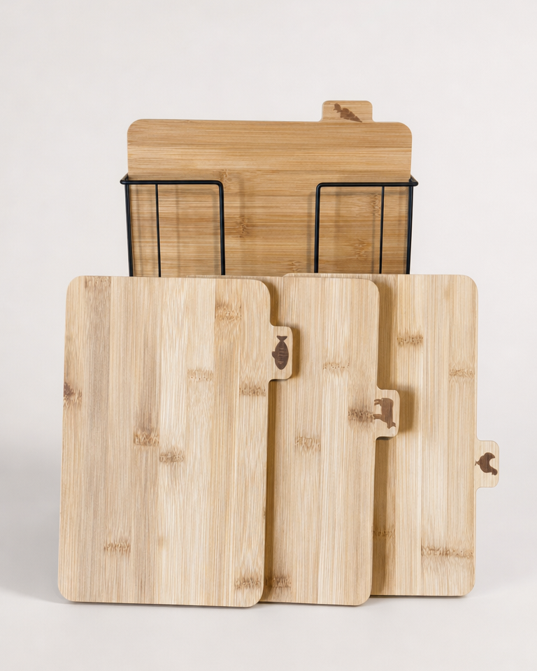Kully Metal Standlı Bambu Kesme Tahtası KOD:408-27