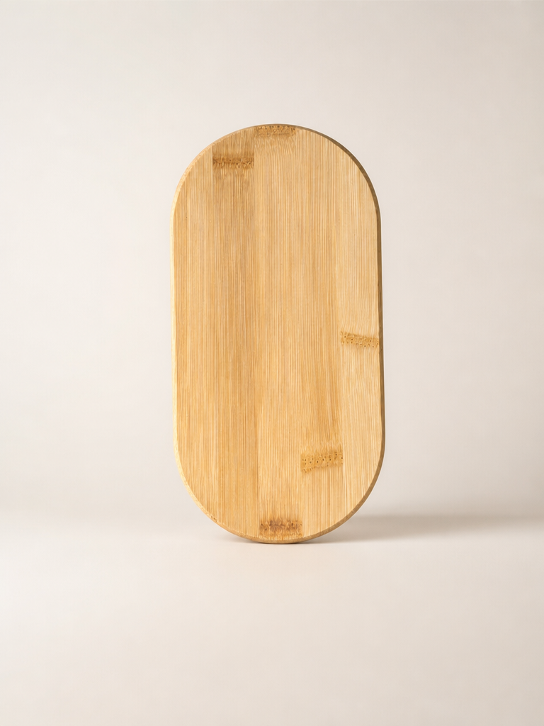 Molino Top Ayaklı Oval Bambu Sunumluk