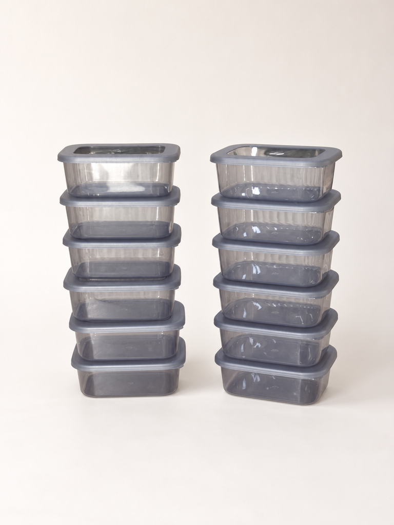 OnBox 12 Adet Kapaklı Saklama Kabı 250 ml KOD:5586