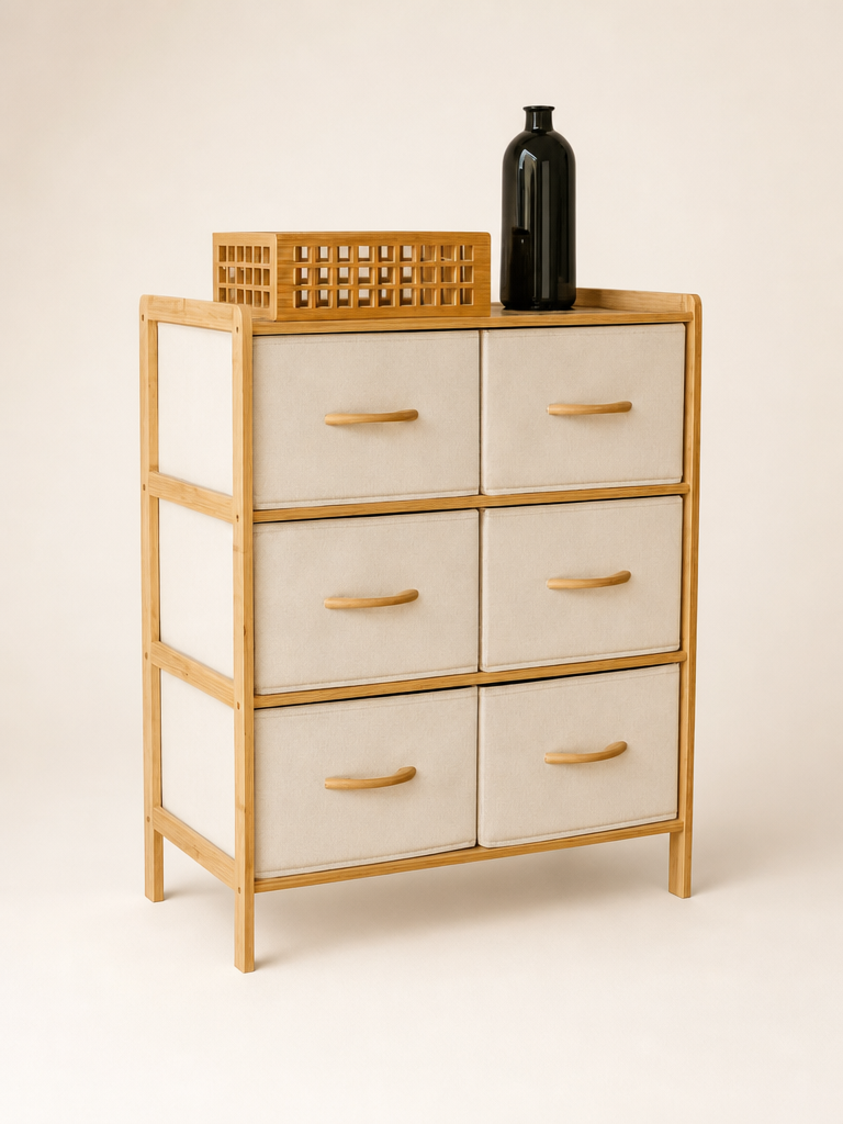 Rima Bez Çekmeçeli Bambu Raf 78,5x35x66 cm (model:9196)
