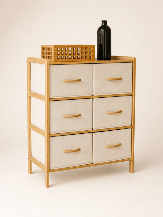 Rima Bez Çekmeçeli Bambu Raf 78,5x35x66 cm (model:9196)
