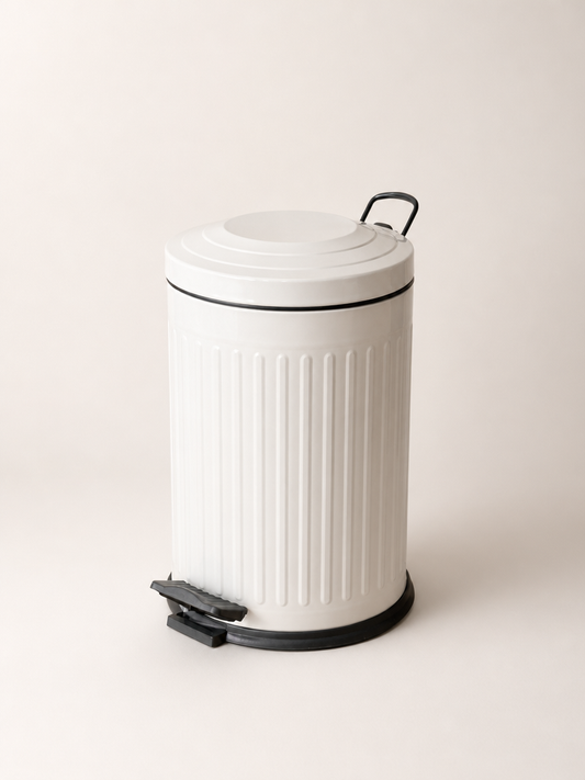 ZRA Vintage Çöp Kovası 12 Litre Krem