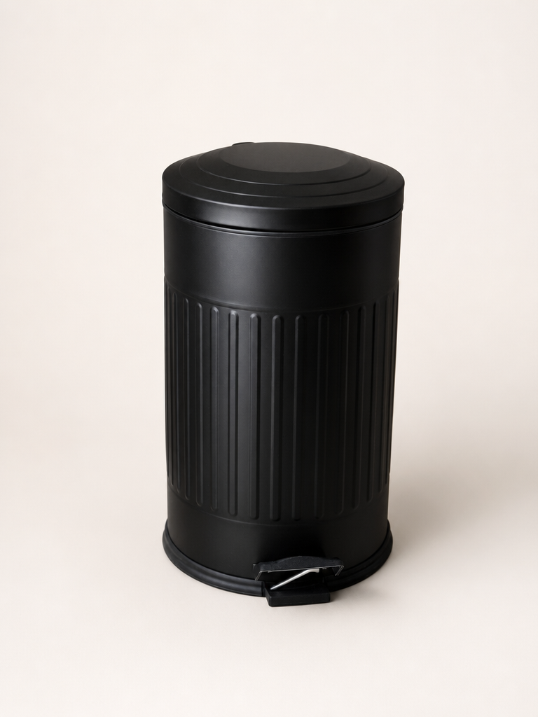 ZRA Vintage Çop Kovası 16 Litre Mat Siyah